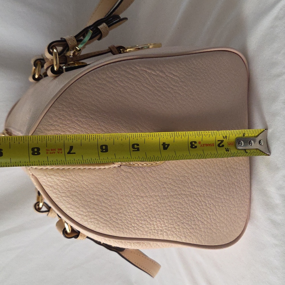 Michael Kors Pebble Leather Blush Grayson Satchel Handbag - Picture 12 of 16